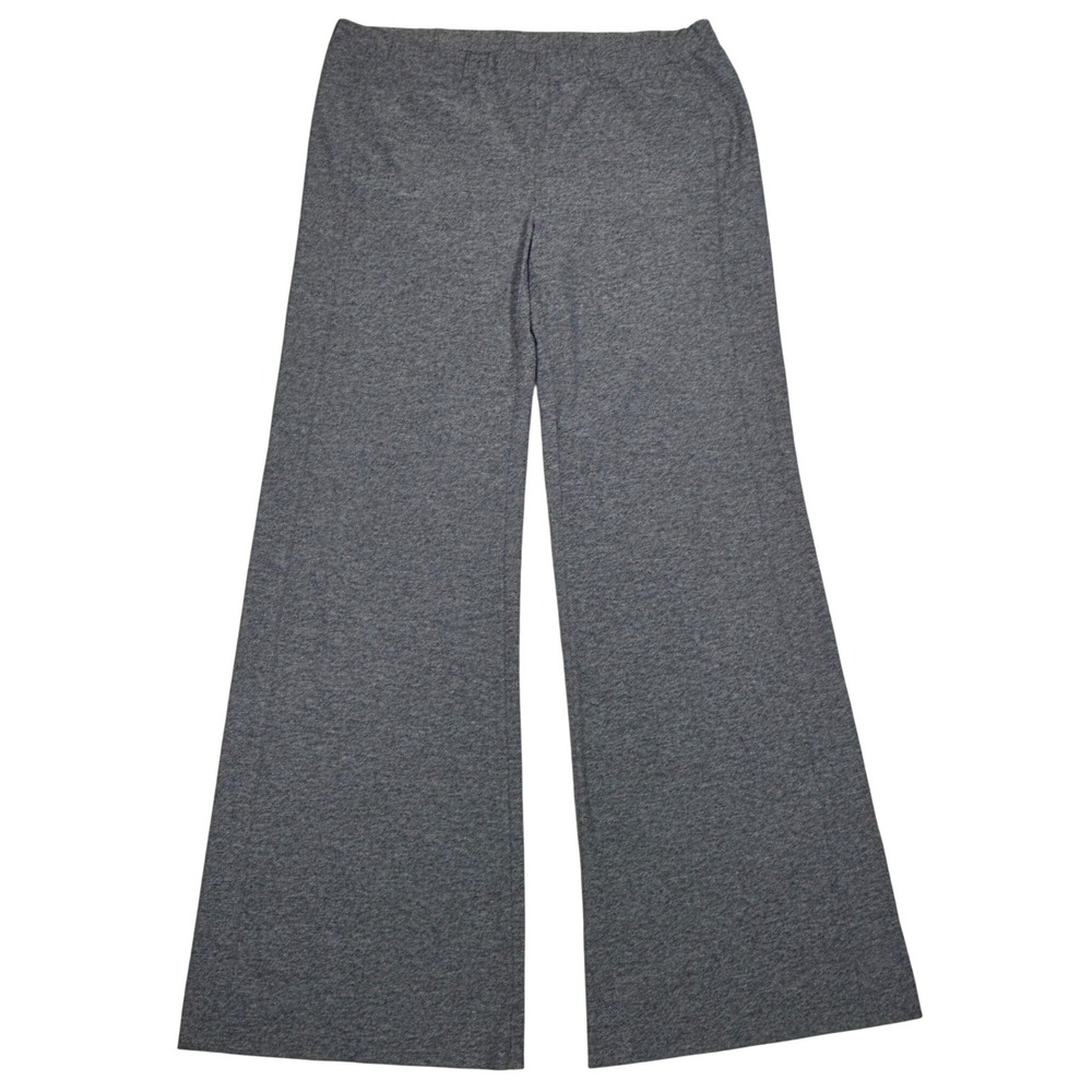 Derek Lam 10C Athleta Womens Wide Leg Pants Heather Grey Jersey Knit Size L